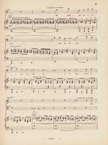 Mosé : poema sinfonico-vocale in un prologo e tre parti / testo di A. Cameroni e P. Croci ; musica di D. Lorenzo Perosi ; riduzione per canto e pianoforte di Ugo Solazzi