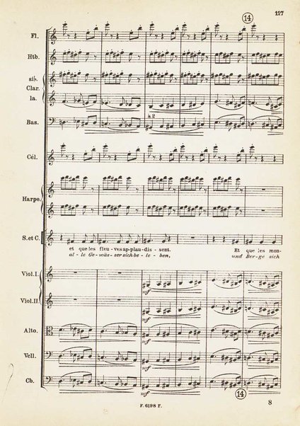 Le Roi David : psaume symphonique en trois parties / Arthur Honegger ; d'après le drame de René Morax