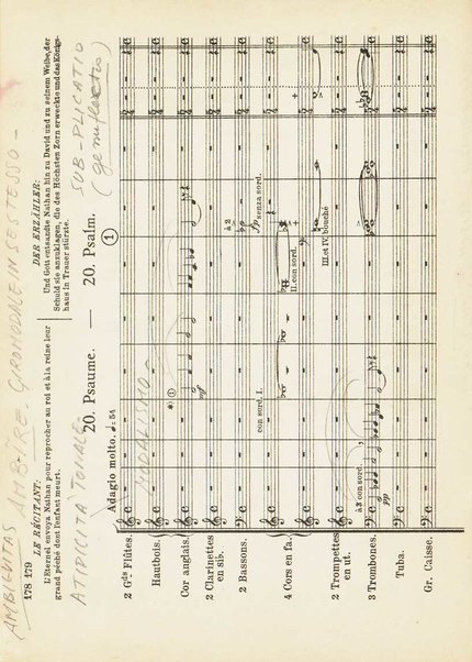 Le Roi David : psaume symphonique en trois parties / Arthur Honegger ; d'après le drame de René Morax