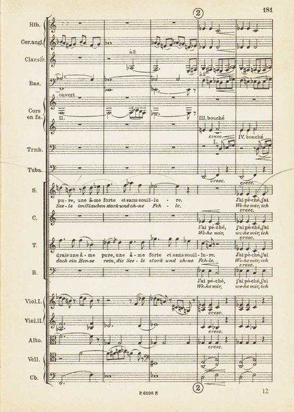 Le Roi David : psaume symphonique en trois parties / Arthur Honegger ; d'après le drame de René Morax