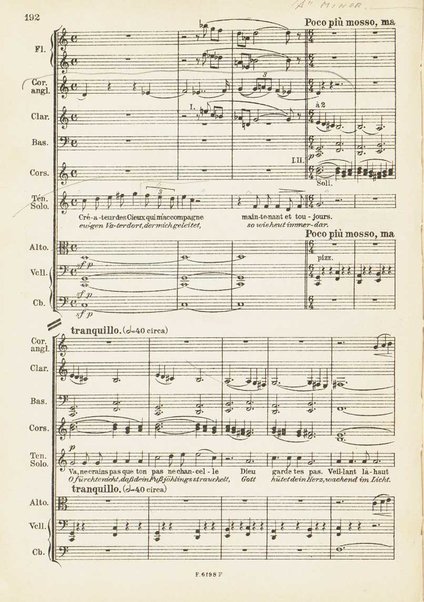 Le Roi David : psaume symphonique en trois parties / Arthur Honegger ; d'après le drame de René Morax