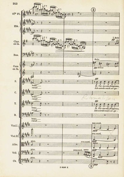 Le Roi David : psaume symphonique en trois parties / Arthur Honegger ; d'après le drame de René Morax