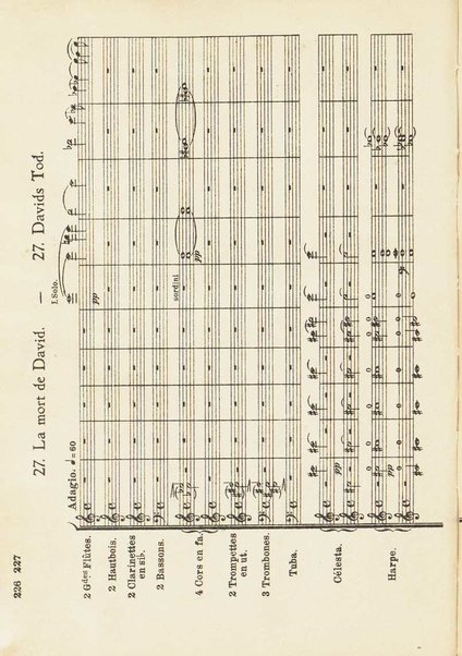 Le Roi David : psaume symphonique en trois parties / Arthur Honegger ; d'après le drame de René Morax