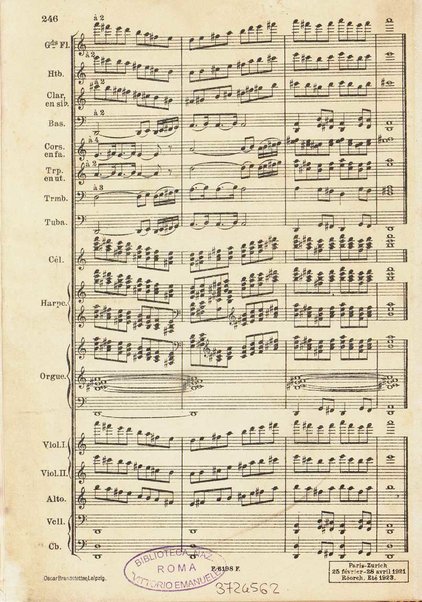 Le Roi David : psaume symphonique en trois parties / Arthur Honegger ; d'après le drame de René Morax