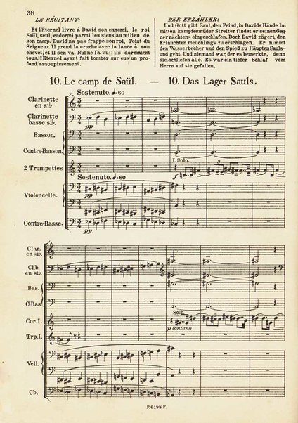 Le Roi David : psaume symphonique en trois parties / Arthur Honegger ; d'après le drame de René Morax