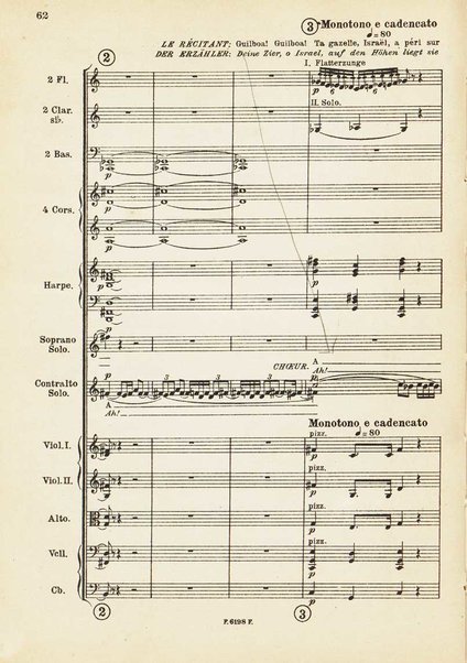 Le Roi David : psaume symphonique en trois parties / Arthur Honegger ; d'après le drame de René Morax