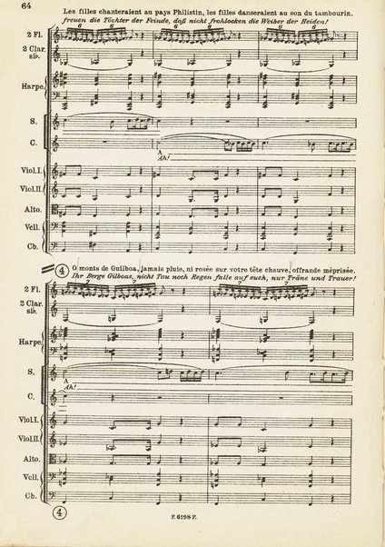 Le Roi David : psaume symphonique en trois parties / Arthur Honegger ; d'après le drame de René Morax