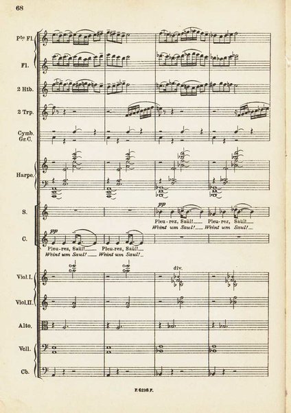 Le Roi David : psaume symphonique en trois parties / Arthur Honegger ; d'après le drame de René Morax