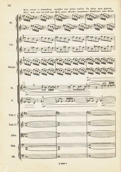 Le Roi David : psaume symphonique en trois parties / Arthur Honegger ; d'après le drame de René Morax