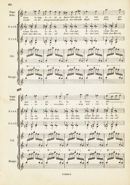 Le Roi David : psaume symphonique en trois parties / Arthur Honegger ; d'après le drame de René Morax