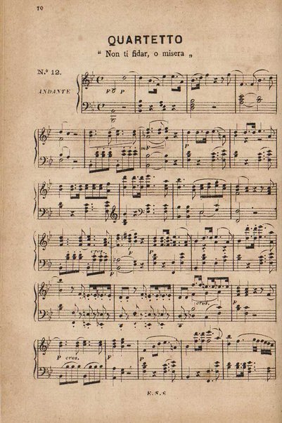 Don Giovanni : opera in due atti / di Volfango Mozart ; riduzione per pianoforte solo