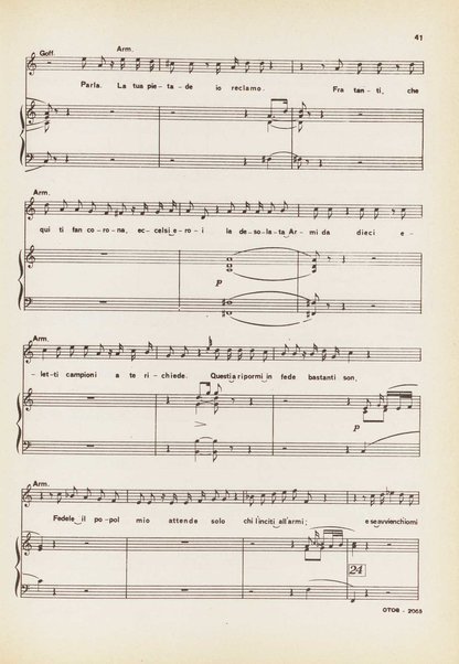 Armida / G. Rossini ; melodramma in tre atti di Giovanni Schmidt ; edizione critica a cura di Daniele Da Deppo ; [riduzione per] canto e piano