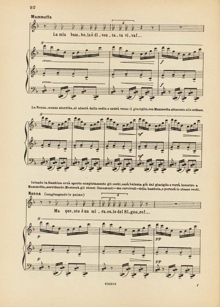 La ninna nanna della bambola : favola in due quadri per il teatro dei fanciulli / F. Balilla Pratella ; da La favola incantata di Luciano De Nardis ; riduzione per canto e pianoforte