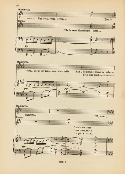 La ninna nanna della bambola : favola in due quadri per il teatro dei fanciulli / F. Balilla Pratella ; da La favola incantata di Luciano De Nardis ; riduzione per canto e pianoforte