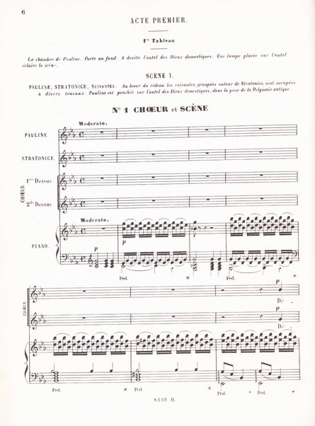 Polyeucte : opéra en cinq actes / paroles de Jules Barbier et Michel Carré ; musique de Ch. Gounod ; partition, piano et chant réduite par H. Salomon