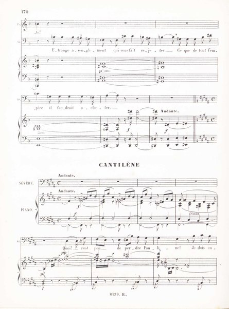 Polyeucte : opéra en cinq actes / paroles de Jules Barbier et Michel Carré ; musique de Ch. Gounod ; partition, piano et chant réduite par H. Salomon