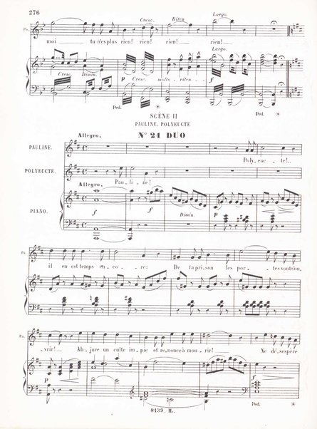 Polyeucte : opéra en cinq actes / paroles de Jules Barbier et Michel Carré ; musique de Ch. Gounod ; partition, piano et chant réduite par H. Salomon