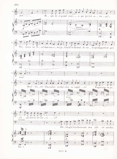 Polyeucte : opéra en cinq actes / paroles de Jules Barbier et Michel Carré ; musique de Ch. Gounod ; partition, piano et chant réduite par H. Salomon