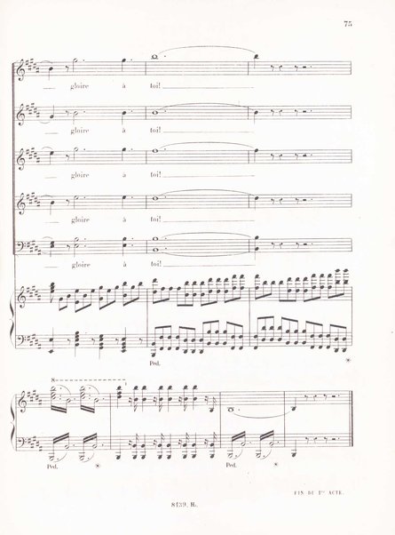 Polyeucte : opéra en cinq actes / paroles de Jules Barbier et Michel Carré ; musique de Ch. Gounod ; partition, piano et chant réduite par H. Salomon