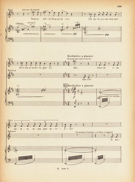 Zazà : commedia lirica in quattro atti / parole e musica di R. Leoncavallo ; tratta dalla commedia di P. Berton e Ch. Simon ; riduzione per canto e pianoforte