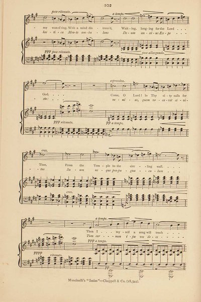 Isaias : a sacred cantata / words by Giuseppe Albini ; translated and adapted by Joseph Bennett ; music by Luigi Mancinelli