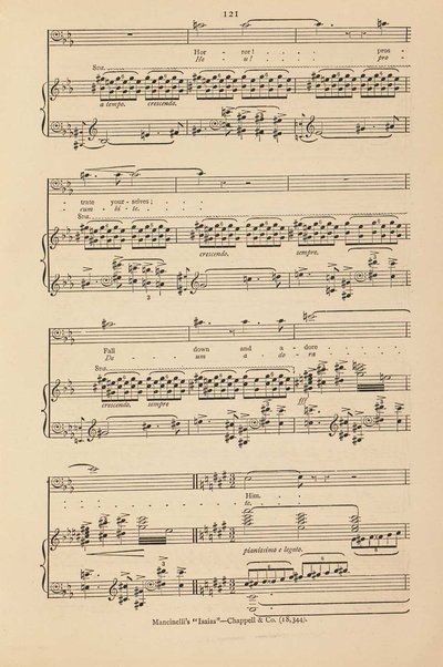 Isaias : a sacred cantata / words by Giuseppe Albini ; translated and adapted by Joseph Bennett ; music by Luigi Mancinelli