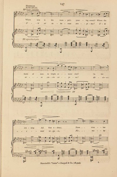 Isaias : a sacred cantata / words by Giuseppe Albini ; translated and adapted by Joseph Bennett ; music by Luigi Mancinelli