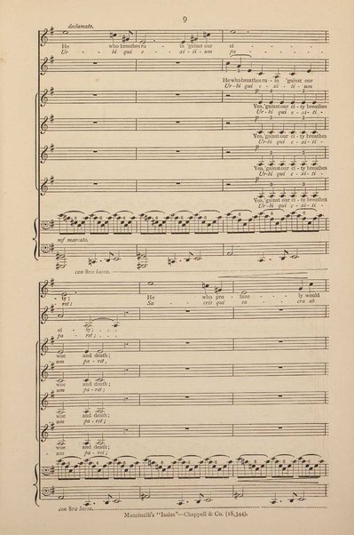 Isaias : a sacred cantata / words by Giuseppe Albini ; translated and adapted by Joseph Bennett ; music by Luigi Mancinelli