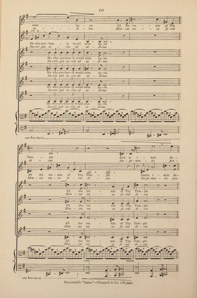 Isaias : a sacred cantata / words by Giuseppe Albini ; translated and adapted by Joseph Bennett ; music by Luigi Mancinelli