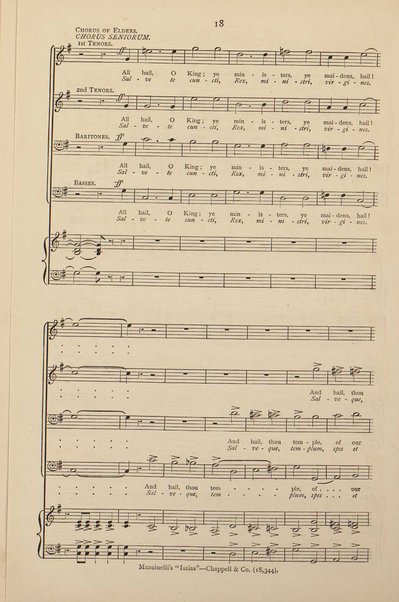 Isaias : a sacred cantata / words by Giuseppe Albini ; translated and adapted by Joseph Bennett ; music by Luigi Mancinelli