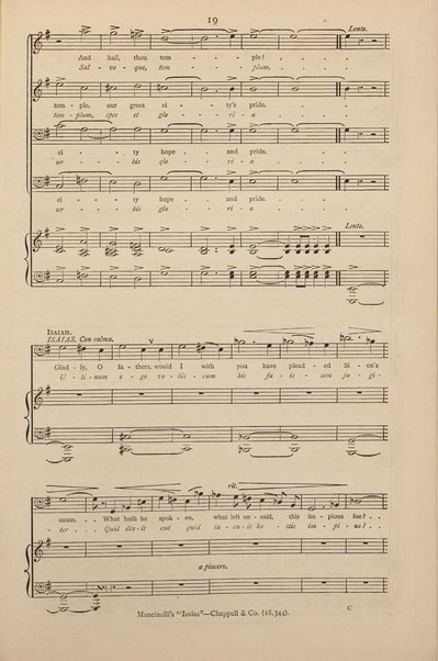 Isaias : a sacred cantata / words by Giuseppe Albini ; translated and adapted by Joseph Bennett ; music by Luigi Mancinelli