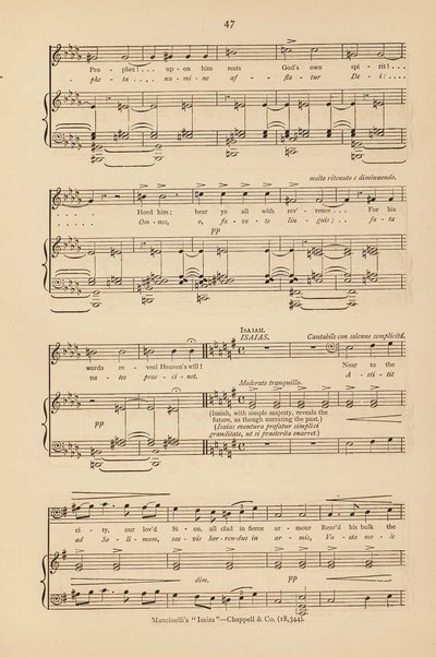 Isaias : a sacred cantata / words by Giuseppe Albini ; translated and adapted by Joseph Bennett ; music by Luigi Mancinelli
