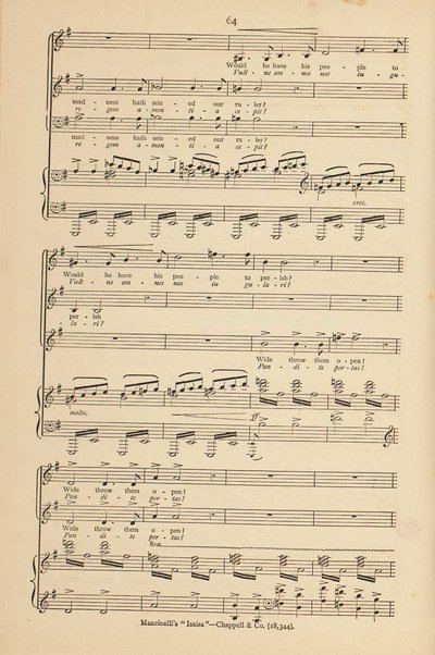 Isaias : a sacred cantata / words by Giuseppe Albini ; translated and adapted by Joseph Bennett ; music by Luigi Mancinelli