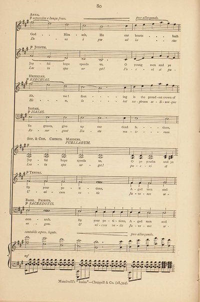 Isaias : a sacred cantata / words by Giuseppe Albini ; translated and adapted by Joseph Bennett ; music by Luigi Mancinelli