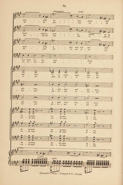 Isaias : a sacred cantata / words by Giuseppe Albini ; translated and adapted by Joseph Bennett ; music by Luigi Mancinelli