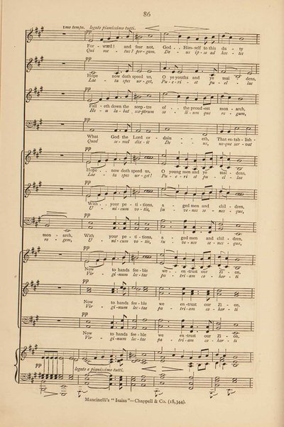 Isaias : a sacred cantata / words by Giuseppe Albini ; translated and adapted by Joseph Bennett ; music by Luigi Mancinelli