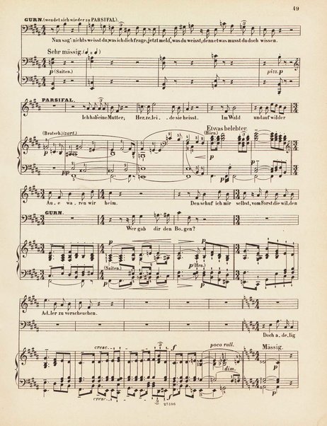 Parsifal : ein Bühnenweihfestspiel / von Richard Wagner ; vom Orchester für das Klavier übertragen von Joseph Rubinstein