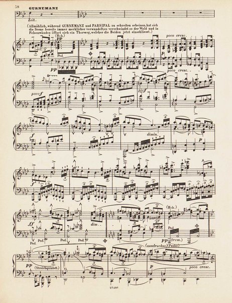 Parsifal : ein Bühnenweihfestspiel / von Richard Wagner ; vom Orchester für das Klavier übertragen von Joseph Rubinstein