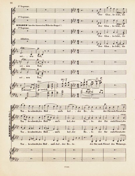 Parsifal : ein Bühnenweihfestspiel / von Richard Wagner ; vom Orchester für das Klavier übertragen von Joseph Rubinstein