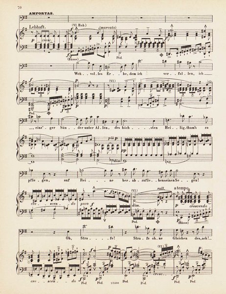 Parsifal : ein Bühnenweihfestspiel / von Richard Wagner ; vom Orchester für das Klavier übertragen von Joseph Rubinstein