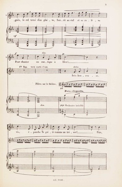 Le rêve : drame lyrique en quatre actes et 8 tableaux, d'apres le roman d'Emile Zola / poème de Louis Gallet ; musique de Alfred Bruneau ; partition chant et piano transcrite par l'auteur