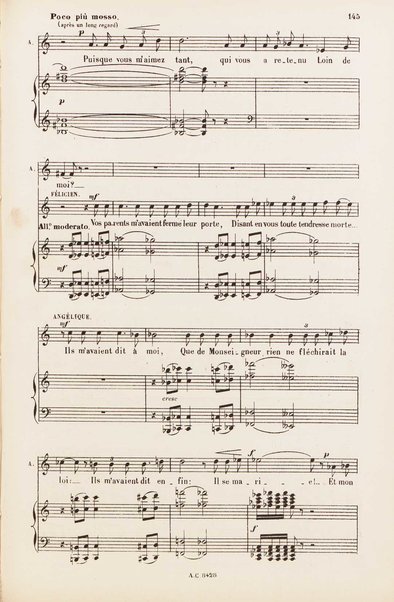 Le rêve : drame lyrique en quatre actes et 8 tableaux, d'apres le roman d'Emile Zola / poème de Louis Gallet ; musique de Alfred Bruneau ; partition chant et piano transcrite par l'auteur