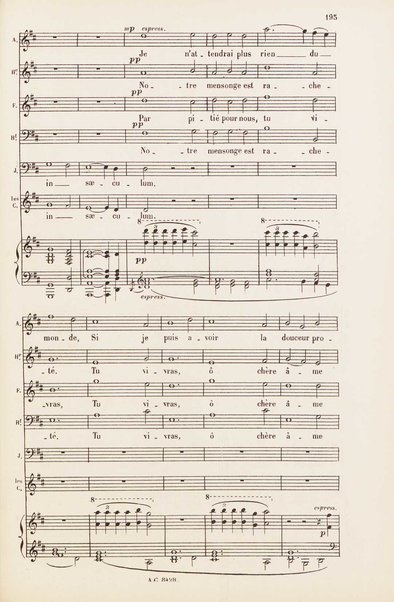 Le rêve : drame lyrique en quatre actes et 8 tableaux, d'apres le roman d'Emile Zola / poème de Louis Gallet ; musique de Alfred Bruneau ; partition chant et piano transcrite par l'auteur