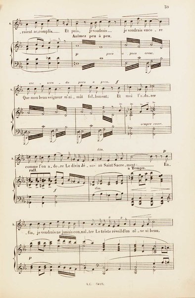 Le rêve : drame lyrique en quatre actes et 8 tableaux, d'apres le roman d'Emile Zola / poème de Louis Gallet ; musique de Alfred Bruneau ; partition chant et piano transcrite par l'auteur