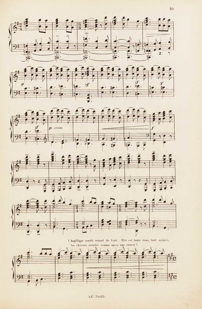 Le rêve : drame lyrique en quatre actes et 8 tableaux, d'apres le roman d'Emile Zola / poème de Louis Gallet ; musique de Alfred Bruneau ; partition chant et piano transcrite par l'auteur