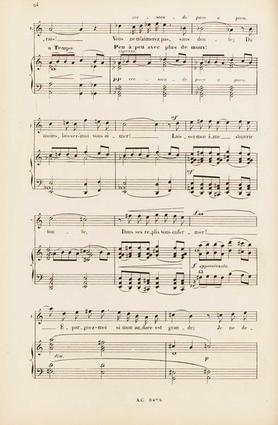 Le rêve : drame lyrique en quatre actes et 8 tableaux, d'apres le roman d'Emile Zola / poème de Louis Gallet ; musique de Alfred Bruneau ; partition chant et piano transcrite par l'auteur