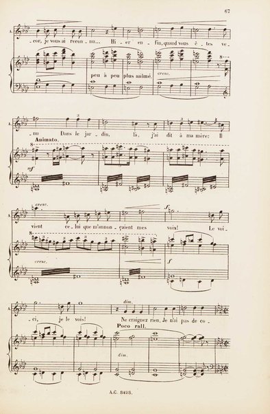 Le rêve : drame lyrique en quatre actes et 8 tableaux, d'apres le roman d'Emile Zola / poème de Louis Gallet ; musique de Alfred Bruneau ; partition chant et piano transcrite par l'auteur