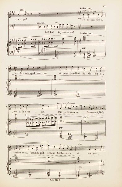 Le rêve : drame lyrique en quatre actes et 8 tableaux, d'apres le roman d'Emile Zola / poème de Louis Gallet ; musique de Alfred Bruneau ; partition chant et piano transcrite par l'auteur