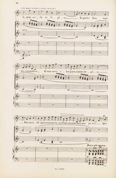 Le rêve : drame lyrique en quatre actes et 8 tableaux, d'apres le roman d'Emile Zola / poème de Louis Gallet ; musique de Alfred Bruneau ; partition chant et piano transcrite par l'auteur