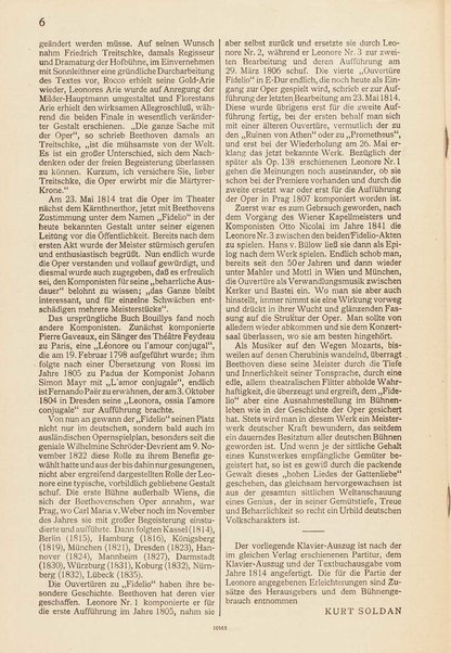 Fidelio : grosse Oper in zwei Aufzugen / von L. van Beethoven ; Klavierauszug herausgegeben von Kurt Soldan